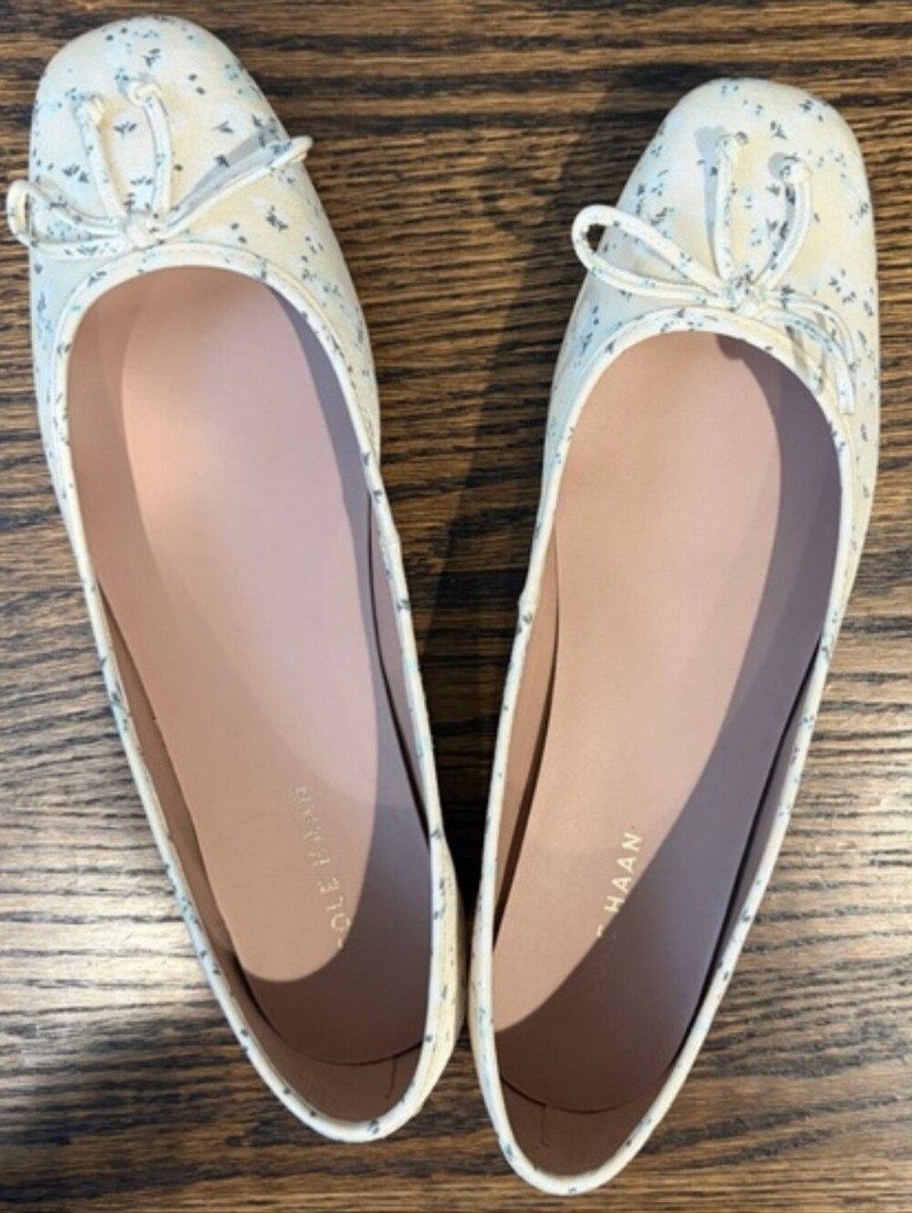 Cole Haan Butter Yellow Floral Ballet Flats